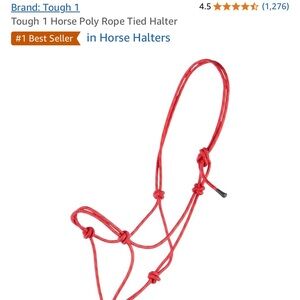 Tough 1 Red Rope Halter